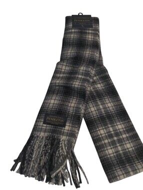 Pendleton Whisperwool Muffler in Ash Fringe 12"x76"